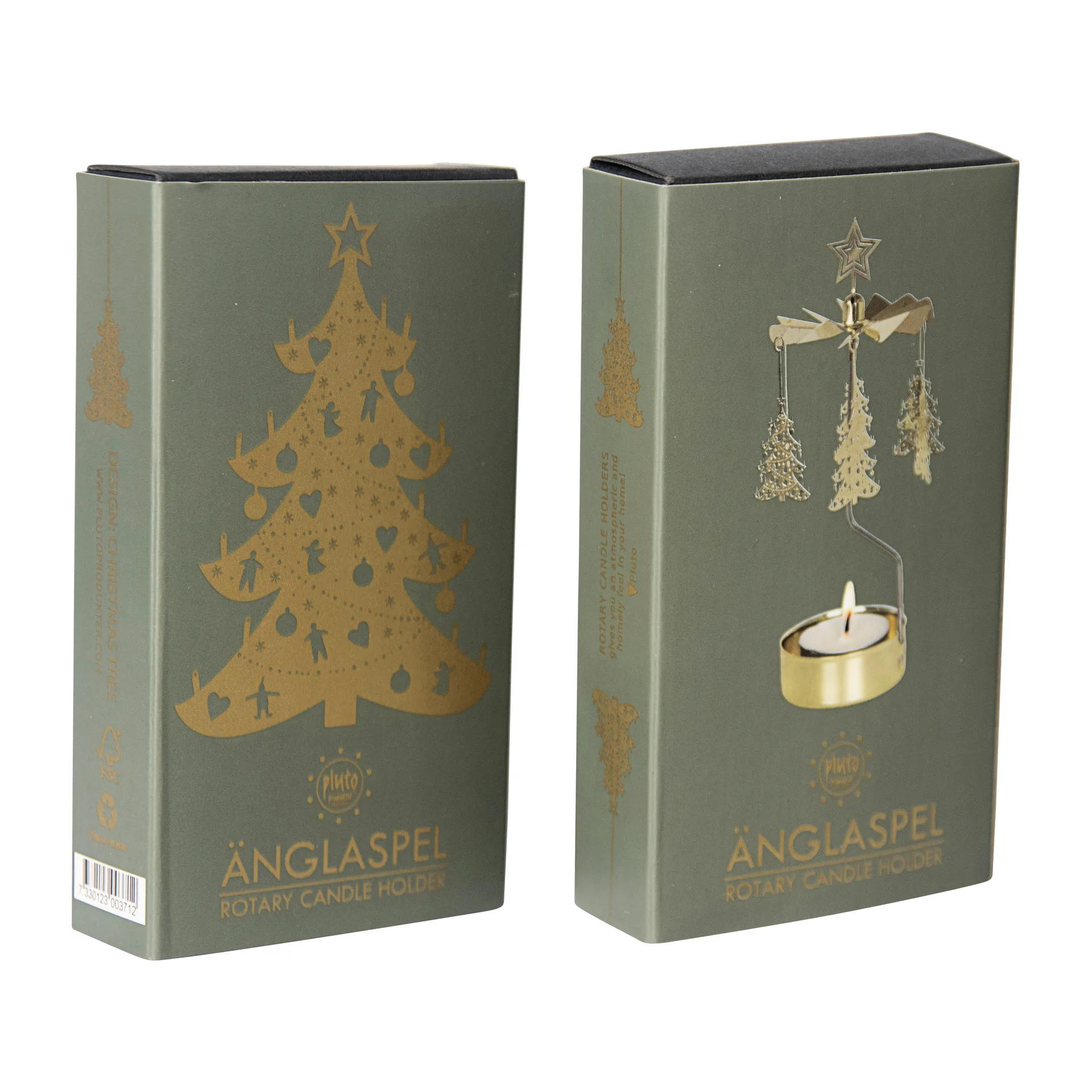 Portavelas giratorio Navidad, árbol de Navidad Pluto Design