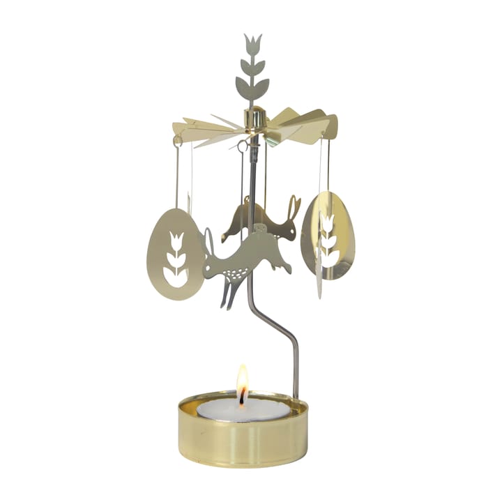 Portavelas giratorio Pascua, Dorado Pluto Design