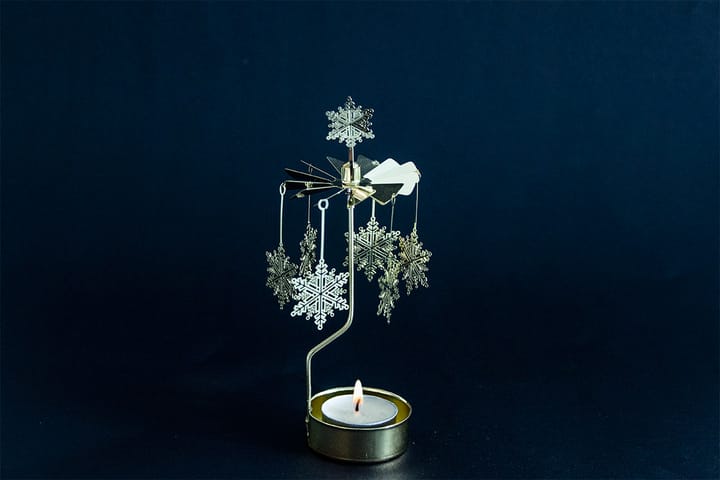 Portavelas giratorio Snöstjärna, Dorado Pluto Design