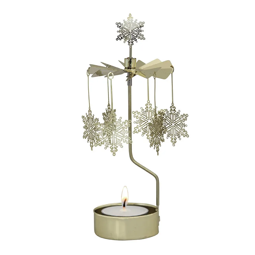 Portavelas giratorio Snöstjärna, Dorado Pluto Design