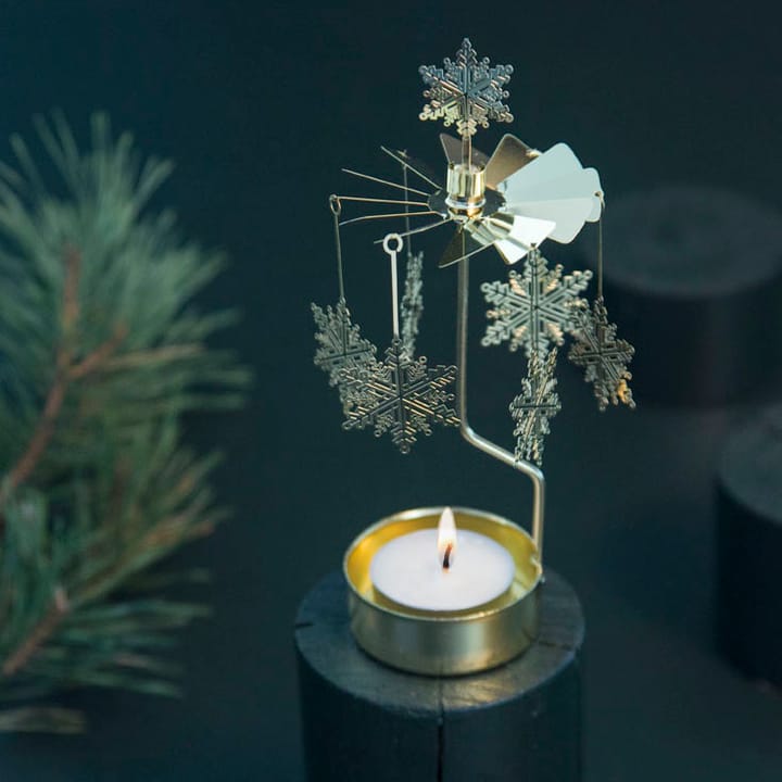 Portavelas giratorio Snöstjärna, Dorado Pluto Design