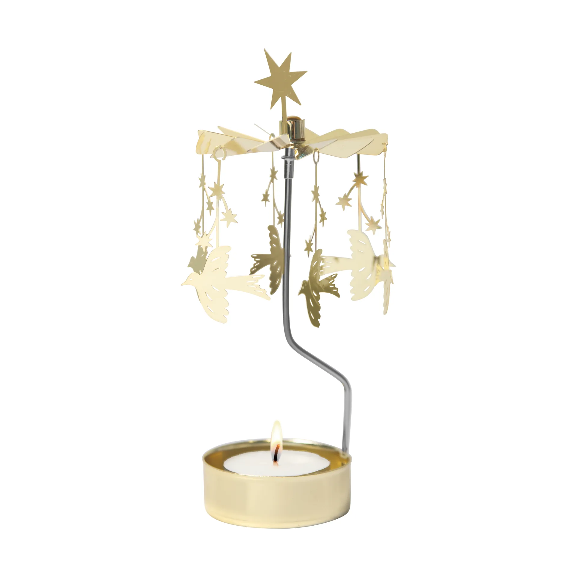 Portavelas giratorio Starling, Oro Pluto Design