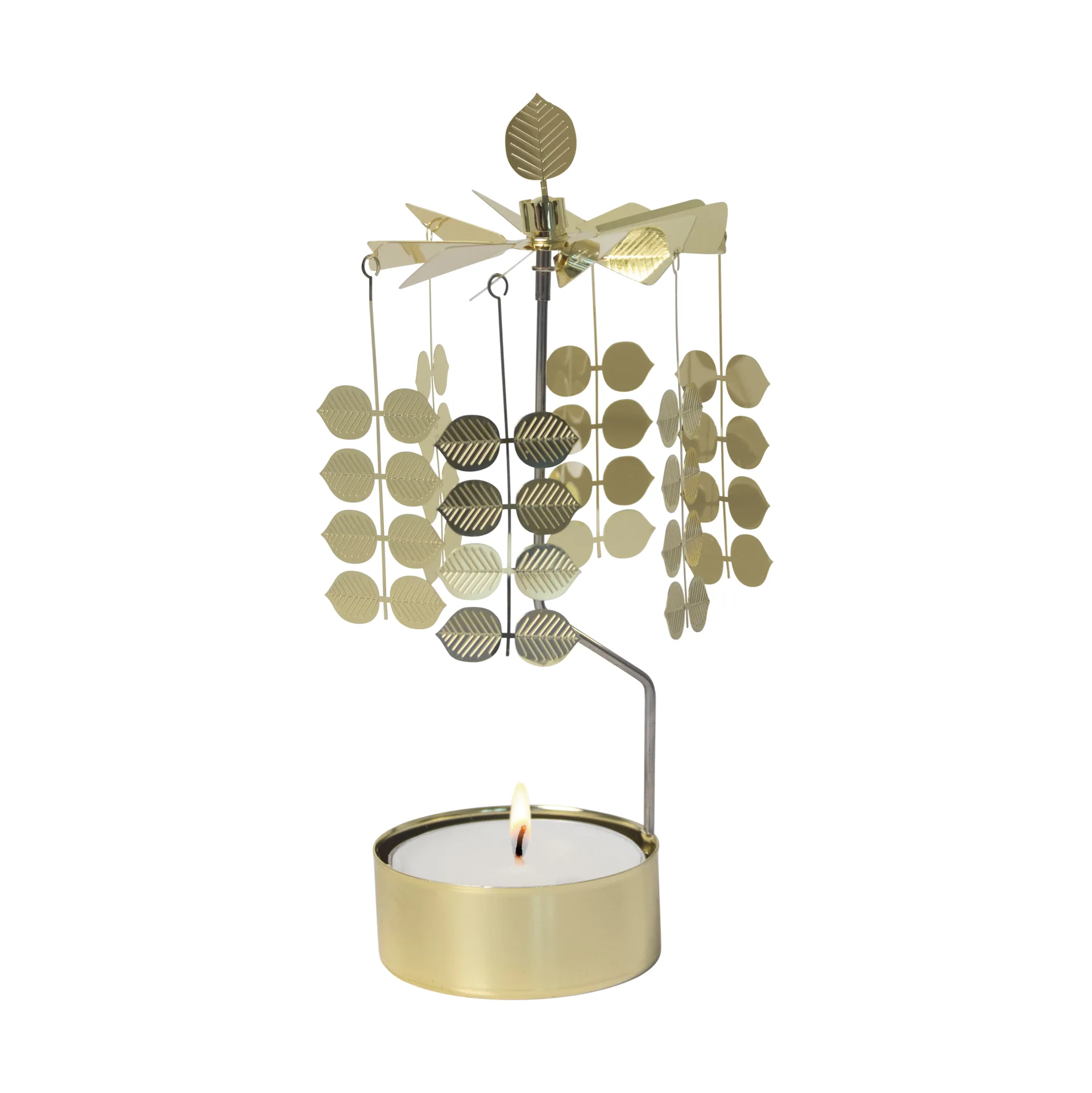 Portavelas giratorio Stig L Berså medium, Dorado Pluto Design