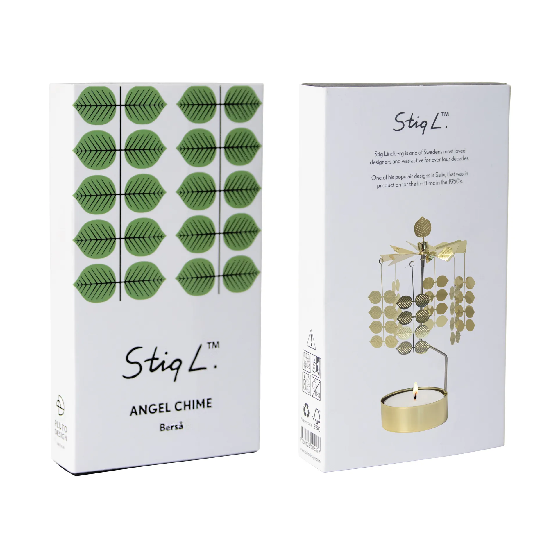 Portavelas giratorio Stig L Berså medium, Dorado Pluto Design