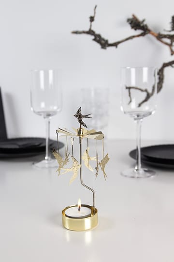 Portavelas giratorio Svalor - Dorado - Pluto Design
