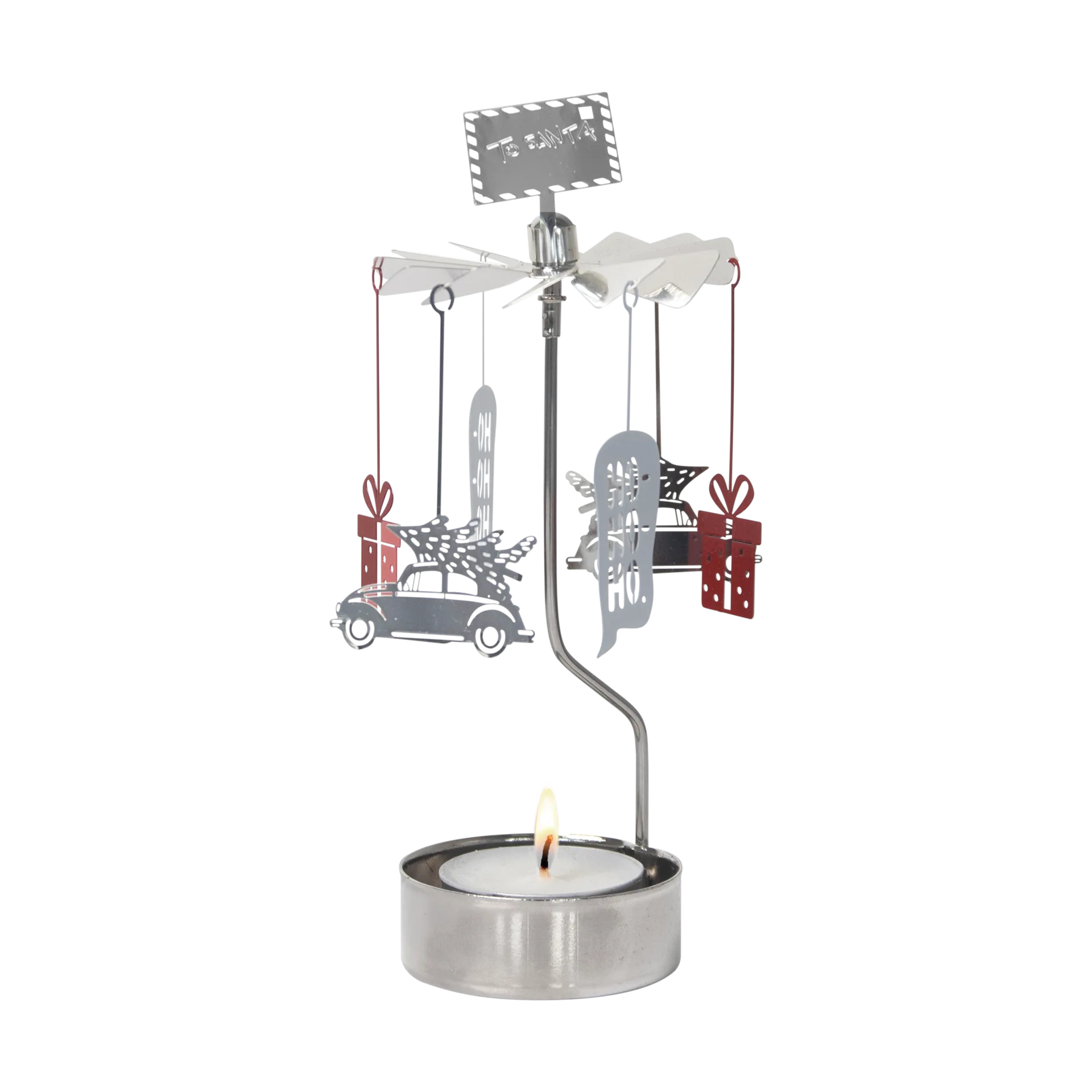 Portavelas giratorio To Santa, Dorado Pluto Design