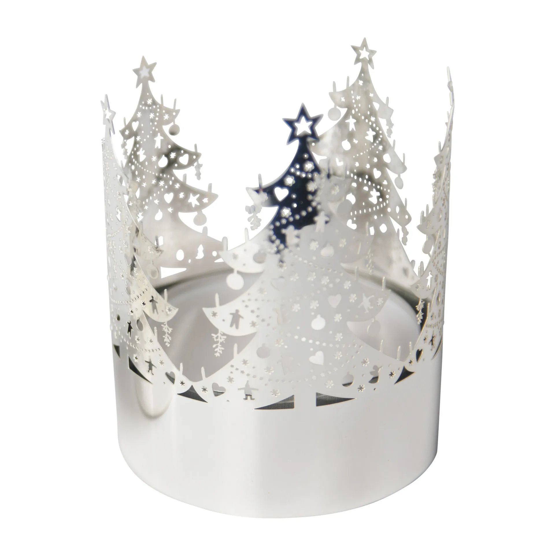 Portavelas Gran mediano, Silver Pluto Design