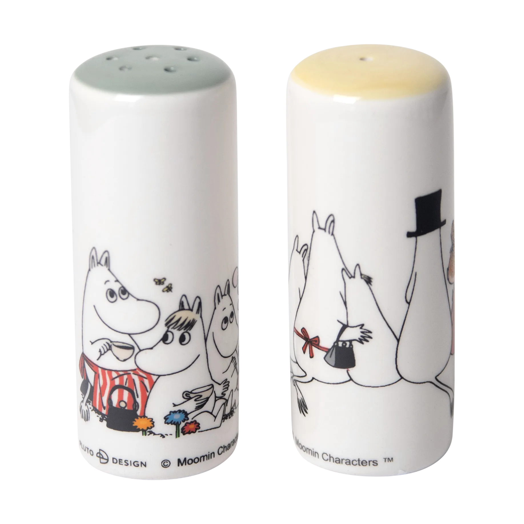 Salero & pimentero Moomin love, Vit-multi Pluto Design