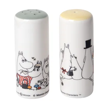 Salero & pimentero Moomin love - Vit-multi - Pluto Design