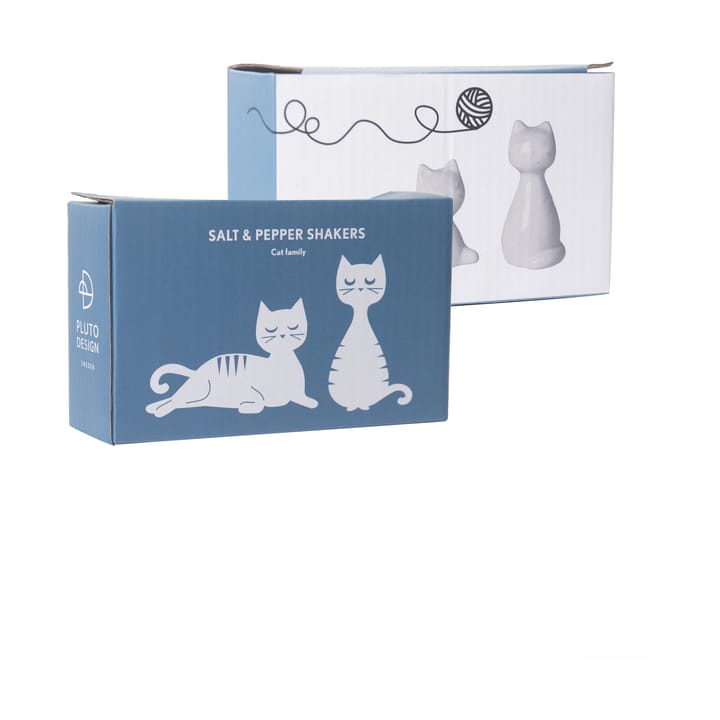 Salero y pimentero gato, Blanco Pluto Design