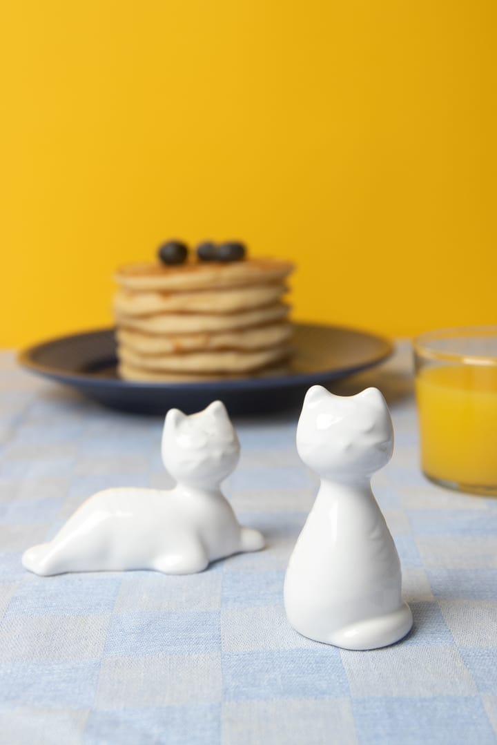 Salero y pimentero gato, Blanco Pluto Design
