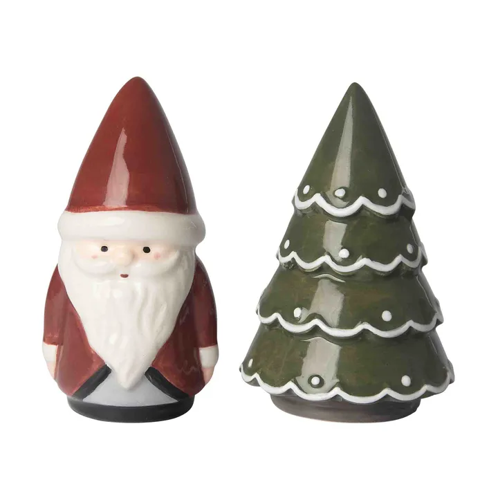 Salero y pimentero Santa  - Gnomo, abeto - Pluto Design
