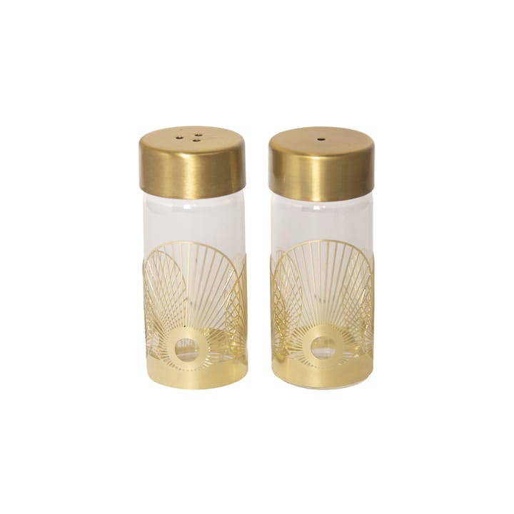 Salero y pimentero Sun - Dorado-vidrio - Pluto Design