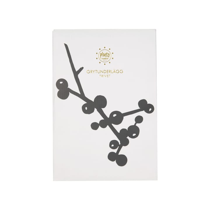 Salvamanteles Berry, negro Pluto Design