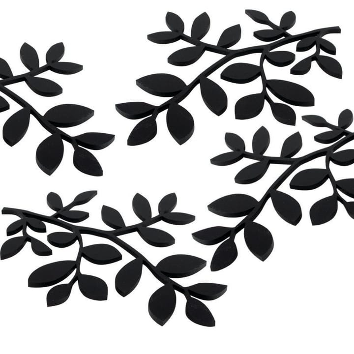 Salvamanteles Follaje, negro Pluto Design