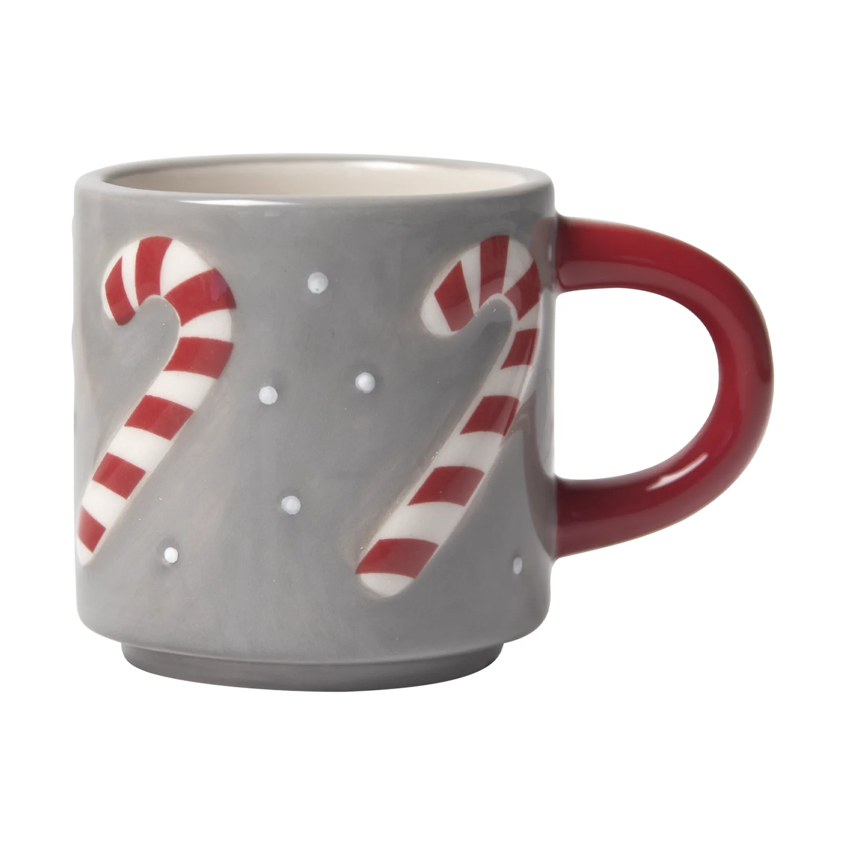 Taza Candy cane, Gris-blanco-rojo Pluto Design