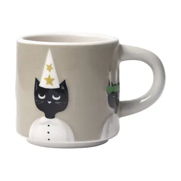 Taza Christmas cats - Gris-blanco-negro - Pluto Design