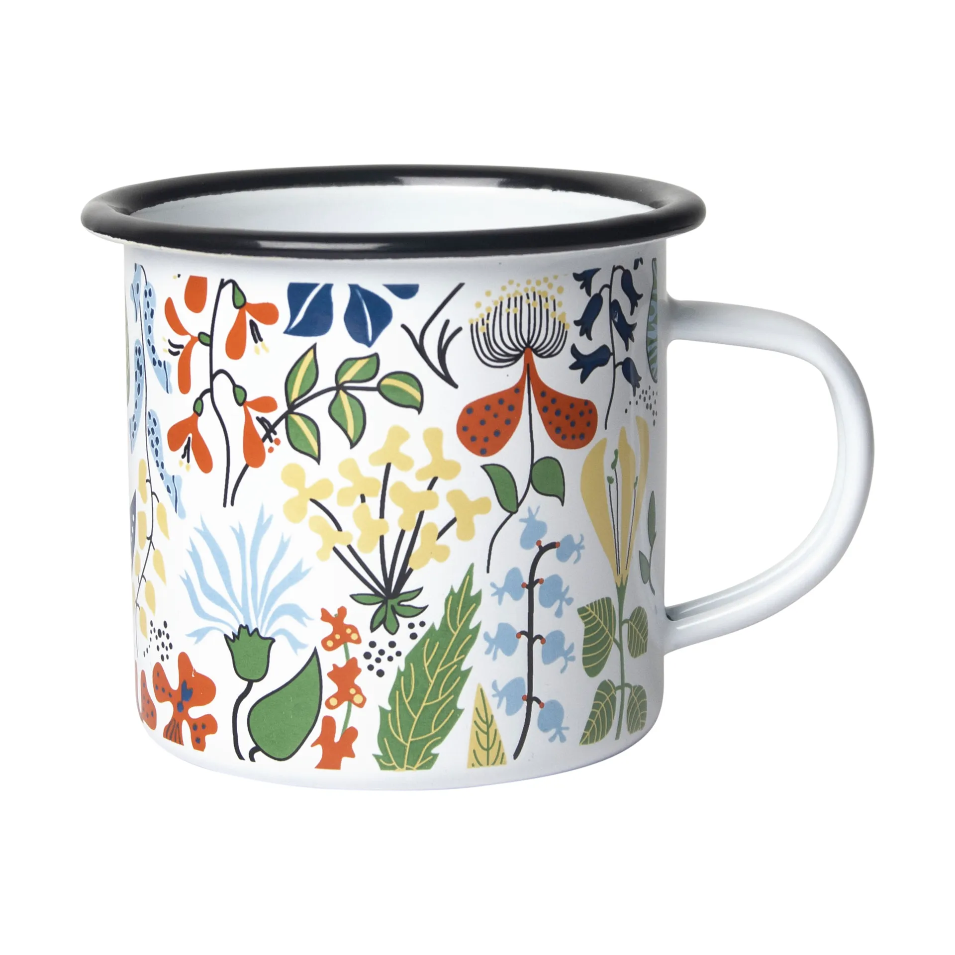 Taza esmaltada Herbarium, Blanco-multi Pluto Design