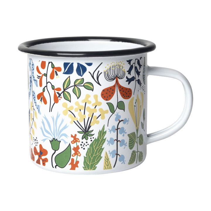 Taza esmaltada Herbarium - Blanco-multi - Pluto Design