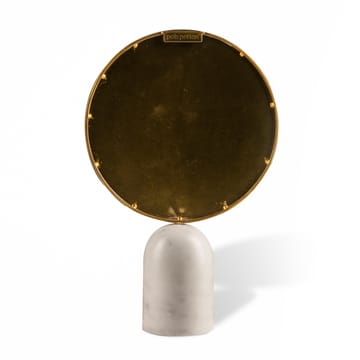 Espejo de sobremesa Round Marble - Blanco - POLSPOTTEN