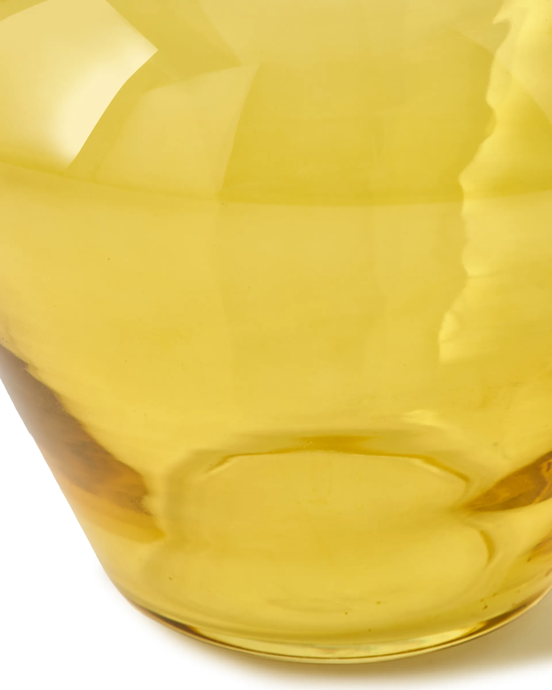 Jarrón de cuello ancho S 35 cm, Amarillo POLSPOTTEN
