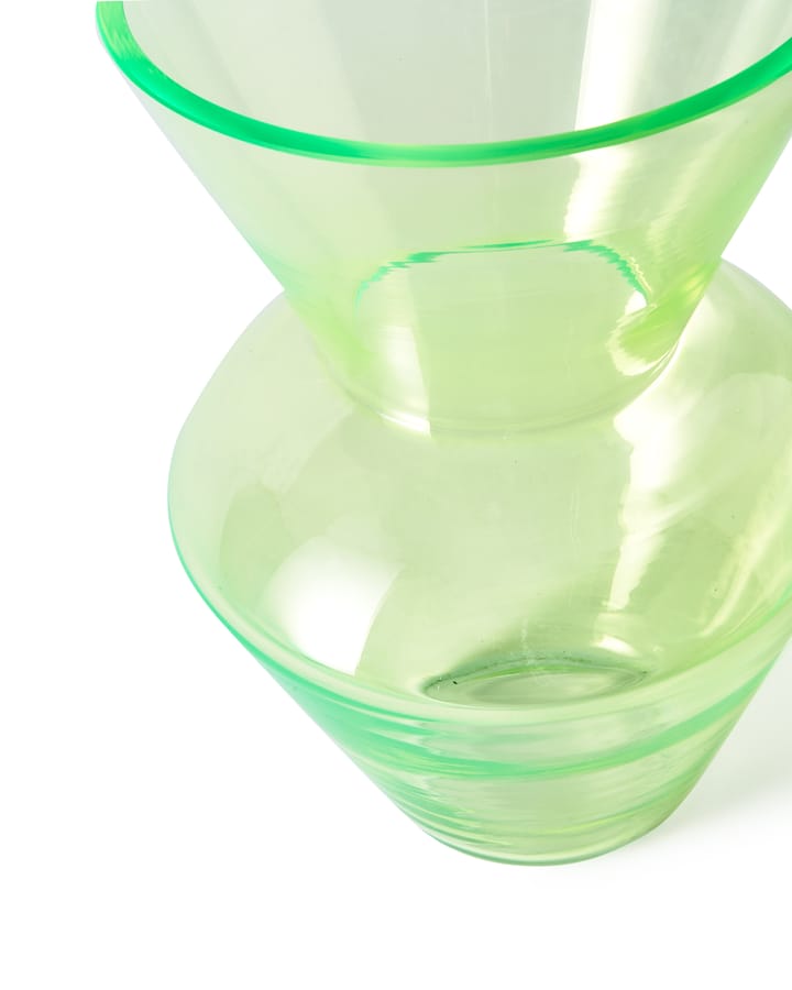 Jarrón de cuello ancho S 35 cm, Verde POLSPOTTEN
