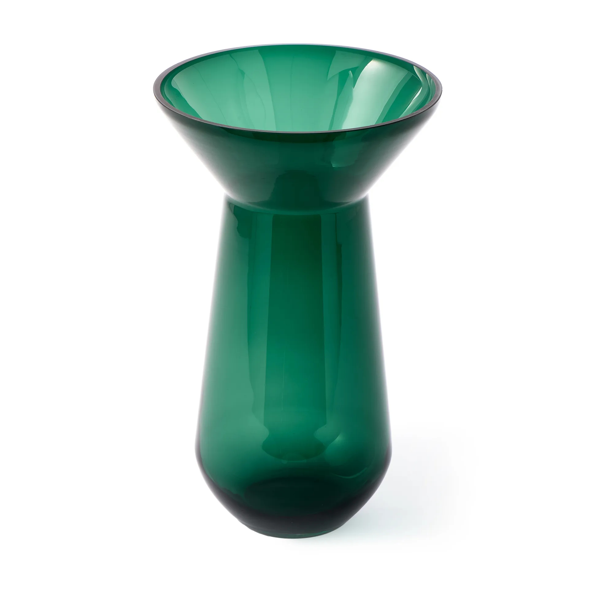Jarrón de cuello largo 45 cm, Verde oscuro POLSPOTTEN