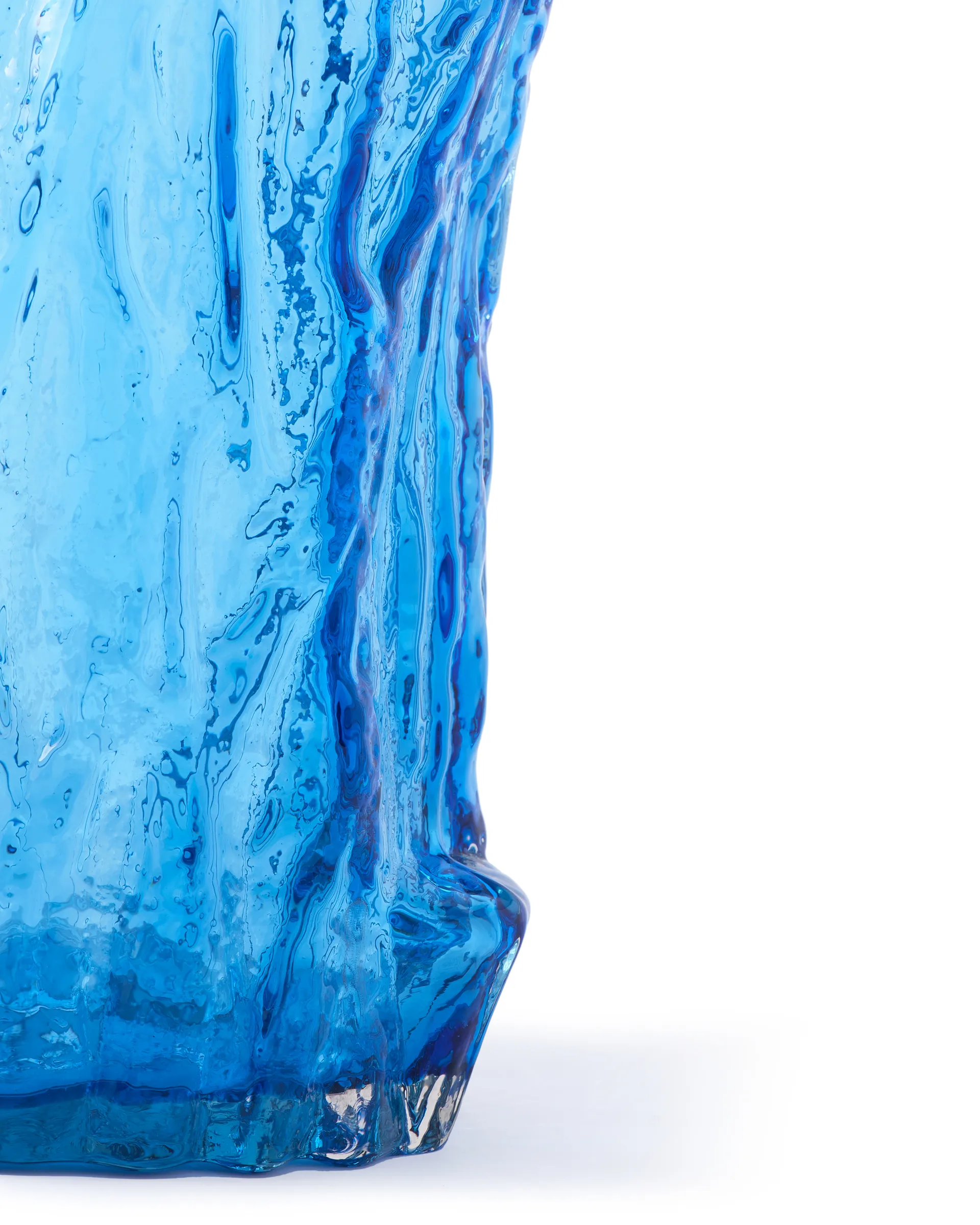 Jarrón Tree log L 44 cm, Azul POLSPOTTEN