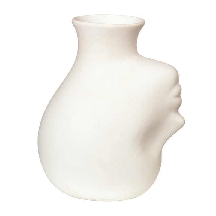 Jarrón Upside-down head 25 cm - Blanco - POLSPOTTEN