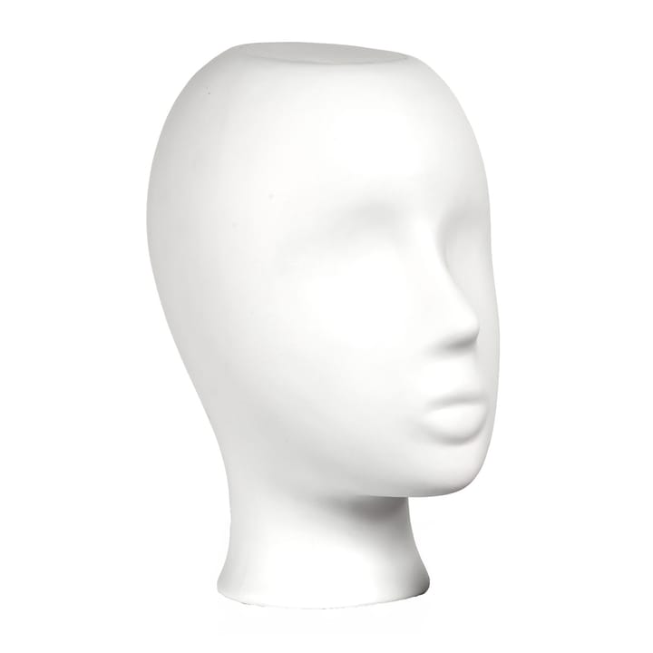 Jarrón Upside-down head 25 cm, Blanco POLSPOTTEN