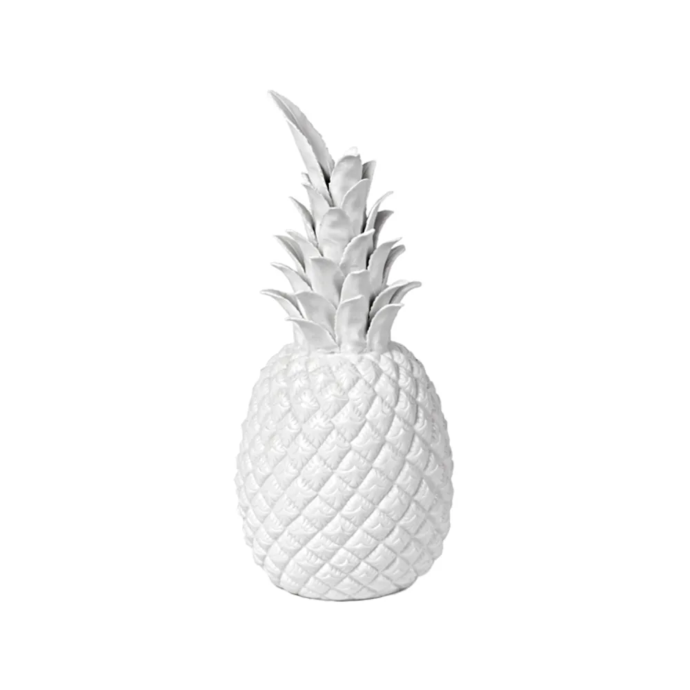 Piña decorativa 32 cm, Blanco POLSPOTTEN