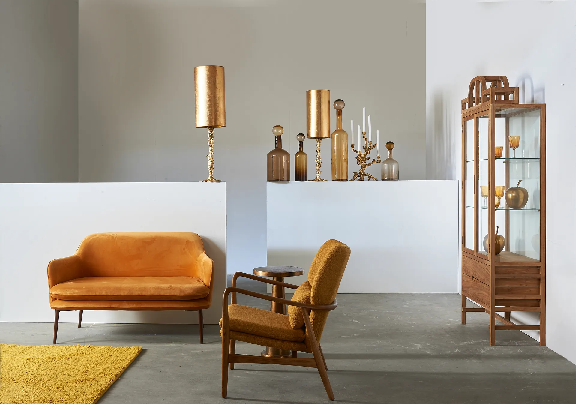 Portavelas Apple tree L 53 cm, Dorado POLSPOTTEN