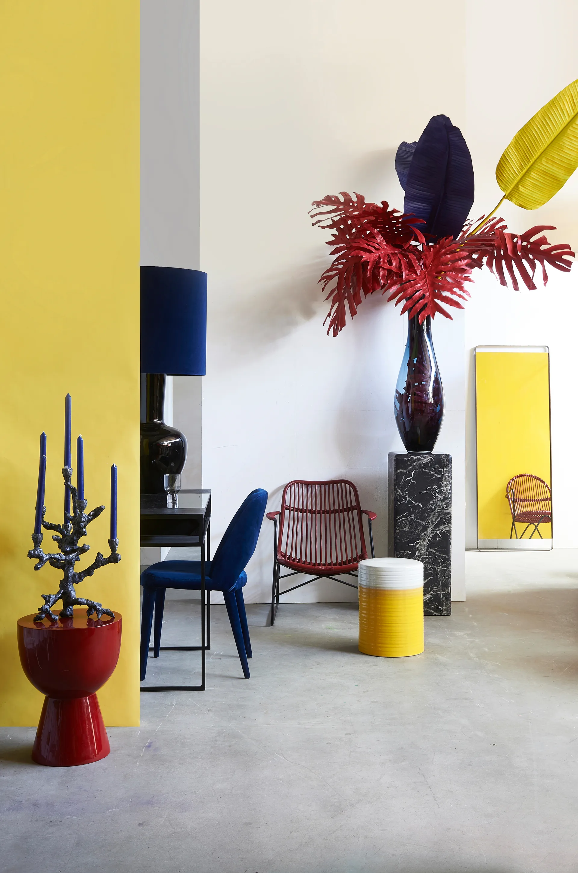 Portavelas Apple tree L 53 cm, Gris oscuro POLSPOTTEN