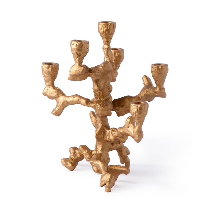 Portavelas Apple tree S 32,5 cm, Dorado POLSPOTTEN