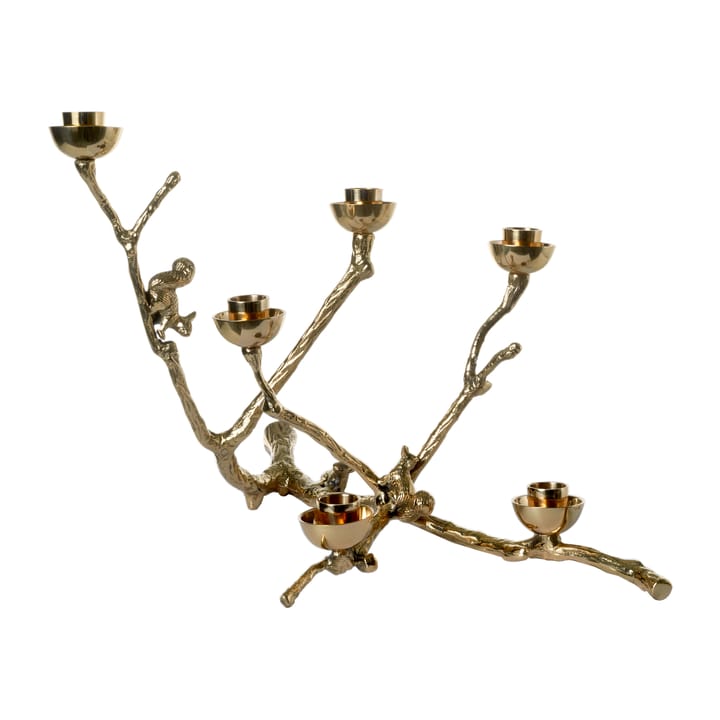Portavelas ardilla Twiggy 30 cm, Dorado POLSPOTTEN