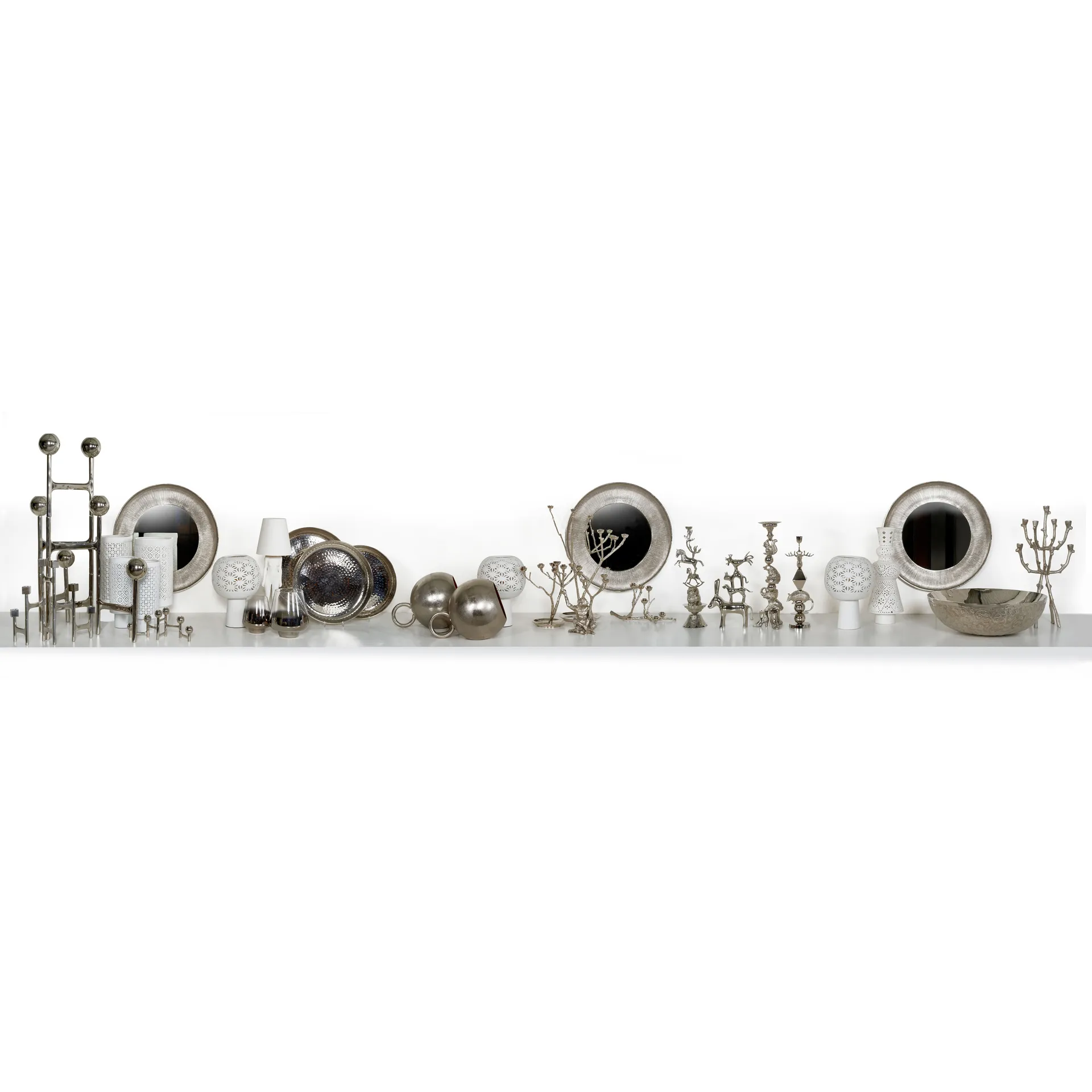 Portavelas ardilla Twiggy 30 cm, Plateado POLSPOTTEN