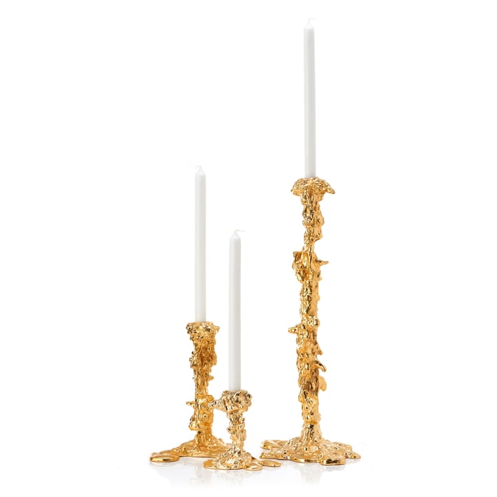 Portavelas Drip L 25 cm, Dorado POLSPOTTEN
