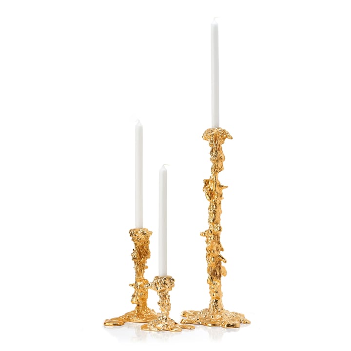 Portavelas Drip S 14 cm , Dorado POLSPOTTEN