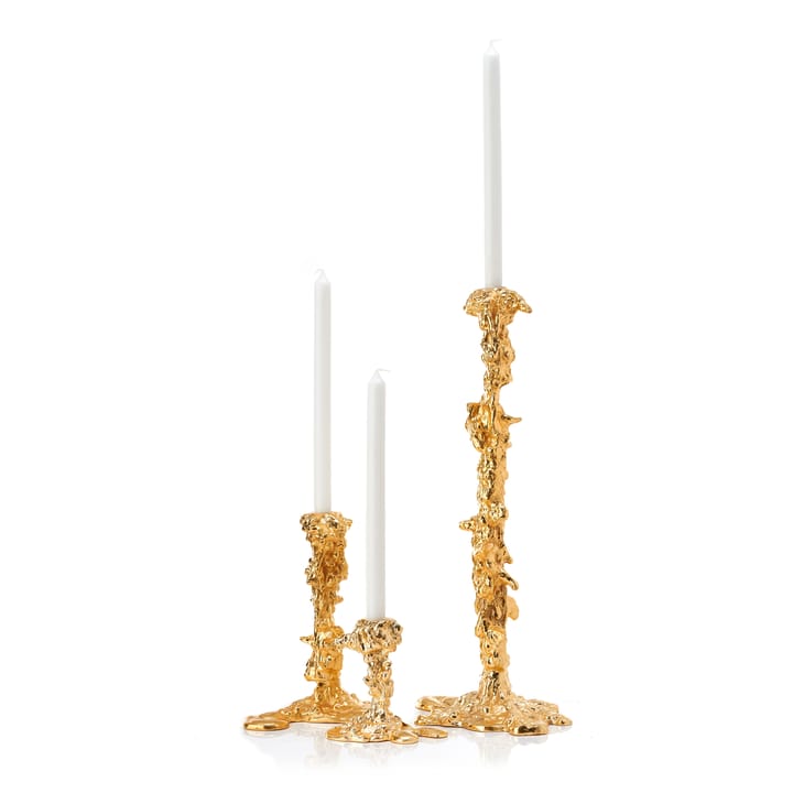 Portavelas Drip XXL 50 cm, Dorado POLSPOTTEN