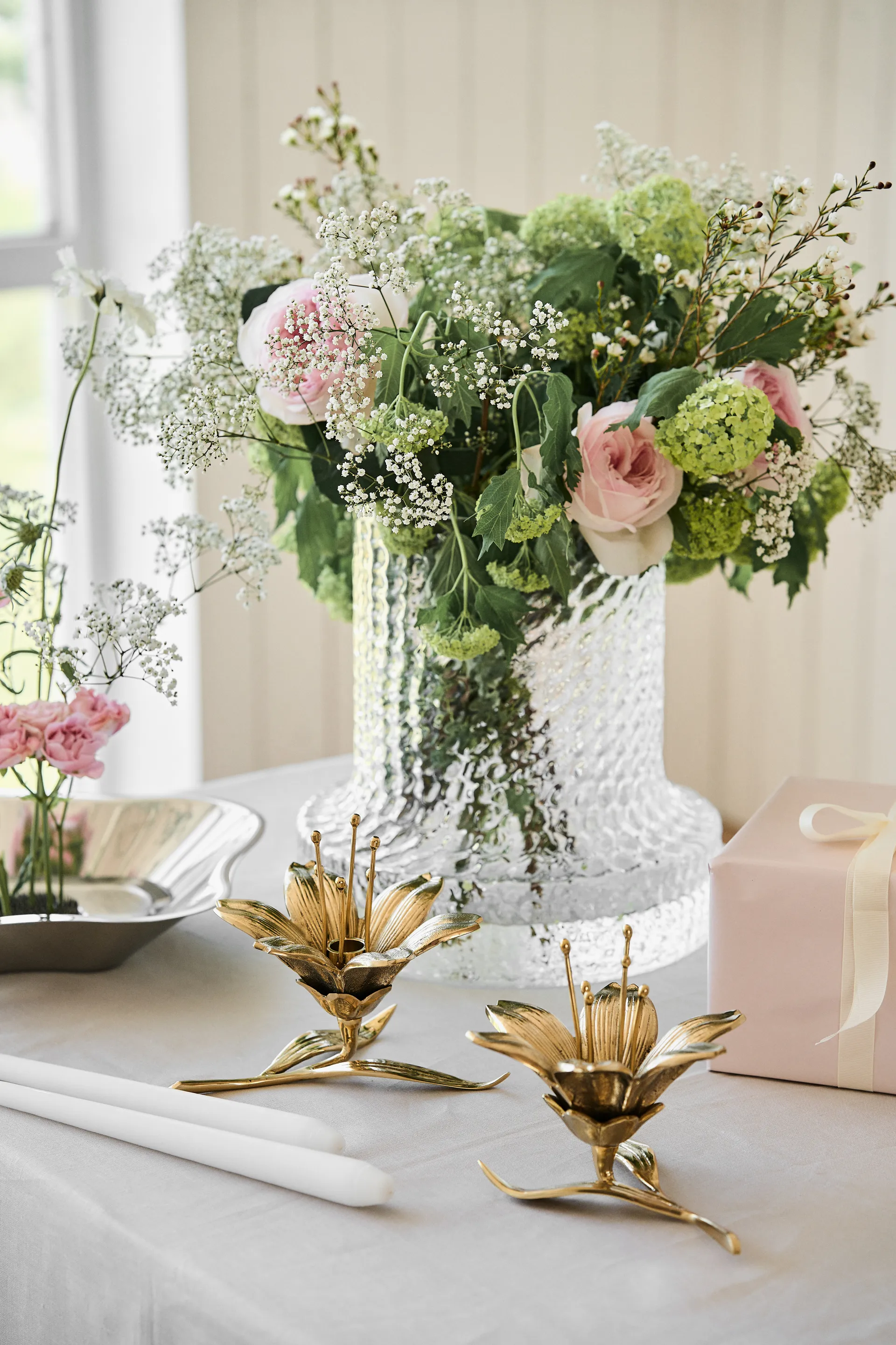 Portavelas Lilly 15 cm, Dorado POLSPOTTEN