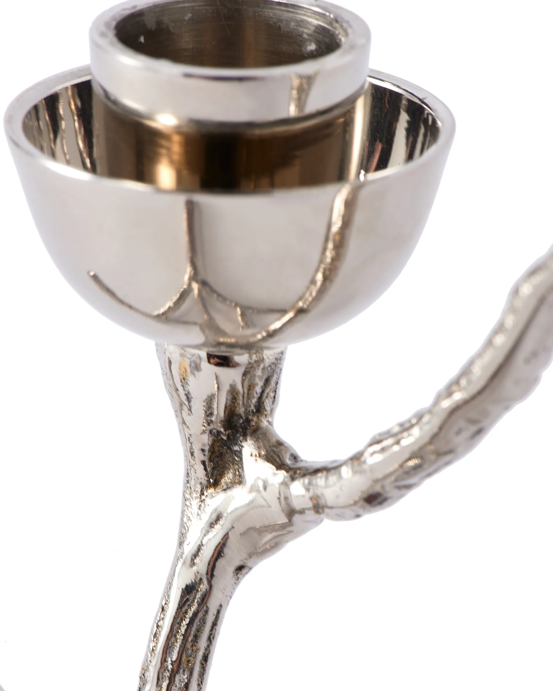 Portavelas Twiggy XS 14 cm, Plateado POLSPOTTEN