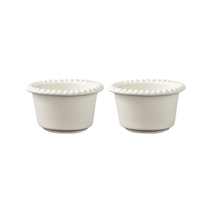 2 Boles pequeños Daria Ø12 cm, Cotton white PotteryJo