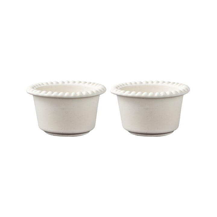 2 Boles pequeños Daria Ø12 cm - Cotton white - PotteryJo