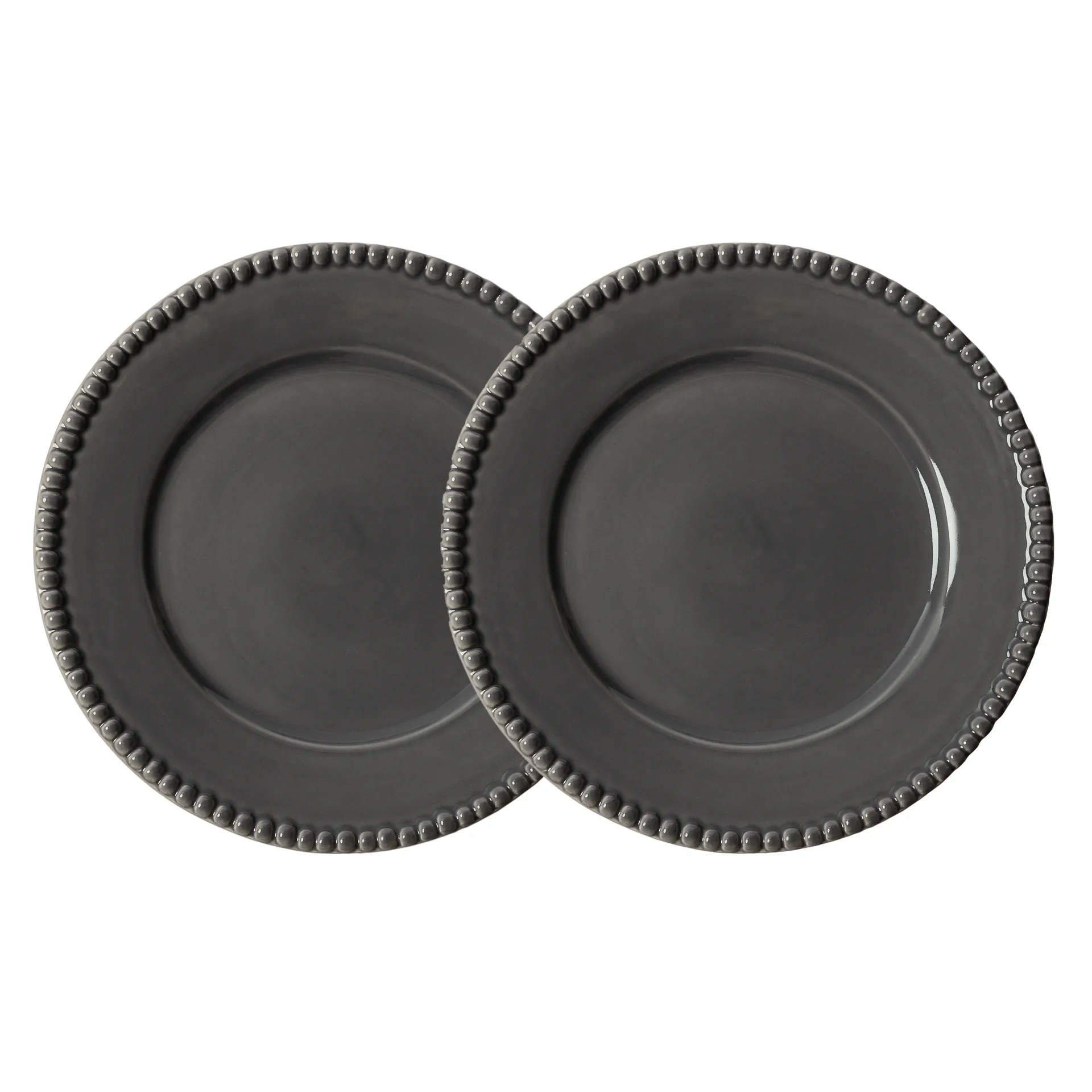 2 Platos de mesa Daria Ø28 cm, Clean grey PotteryJo
