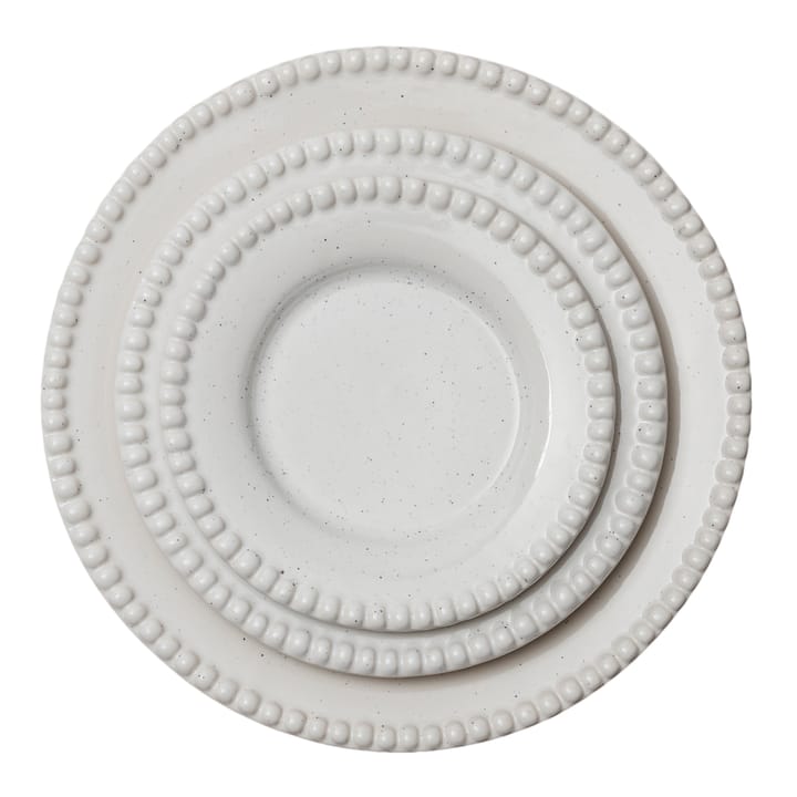 2 Platos de mesa Daria Ø28 cm, Cotton white shiny PotteryJo
