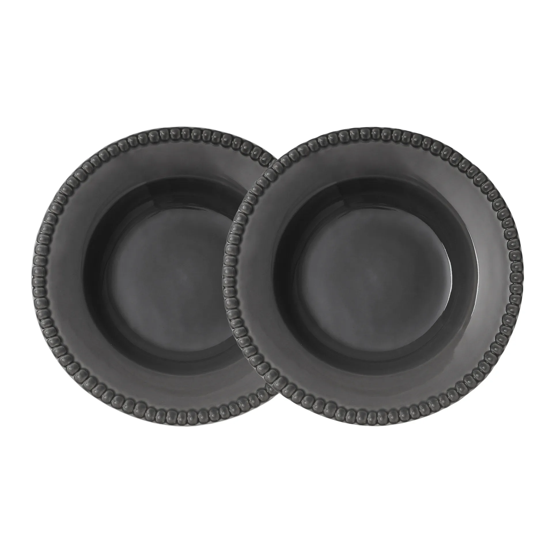 2 Platos hondos Daria Ø26 cm, Clean grey PotteryJo