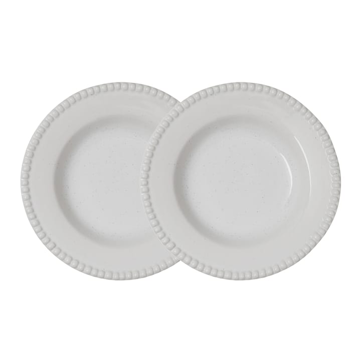 2 Platos hondos Daria Ø26 cm - Cotton white shiny - PotteryJo