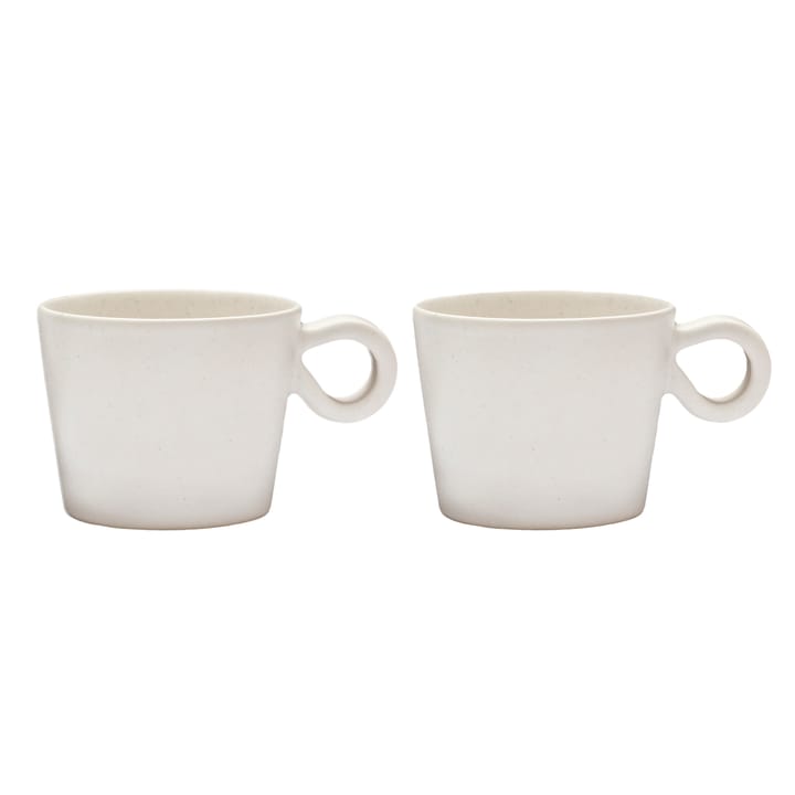 2 Tazas con asa Daria - Cotton white - PotteryJo