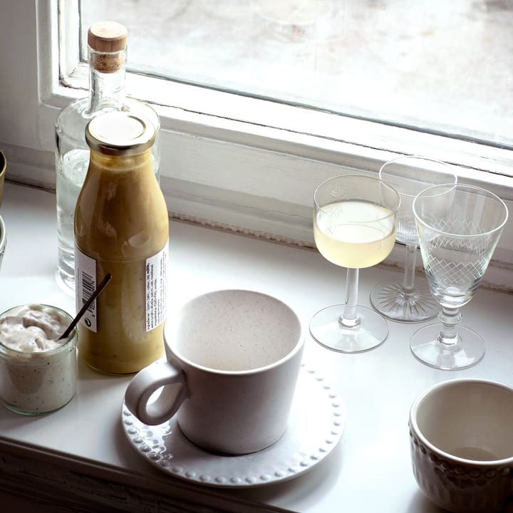2 Tazas con asa Daria, Cotton white PotteryJo