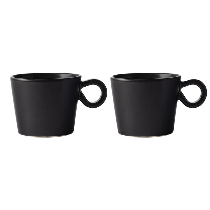 2 Tazas con asa Daria - Ink black - PotteryJo